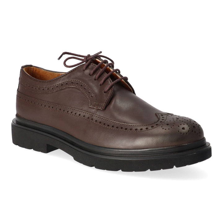 Brown leather brogues