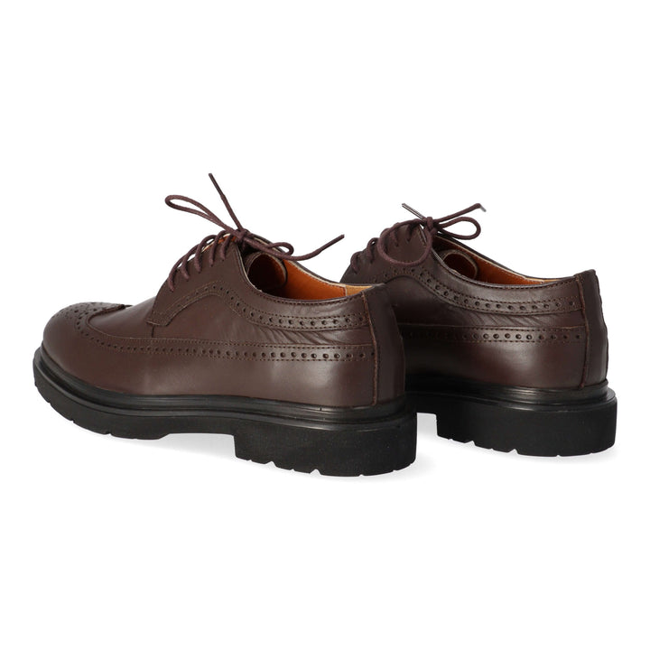 Brown leather brogues
