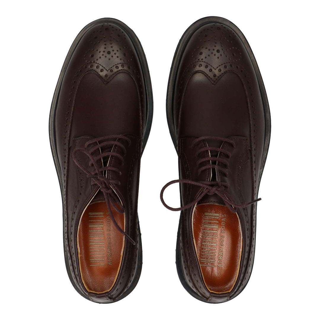 Brown leather brogues