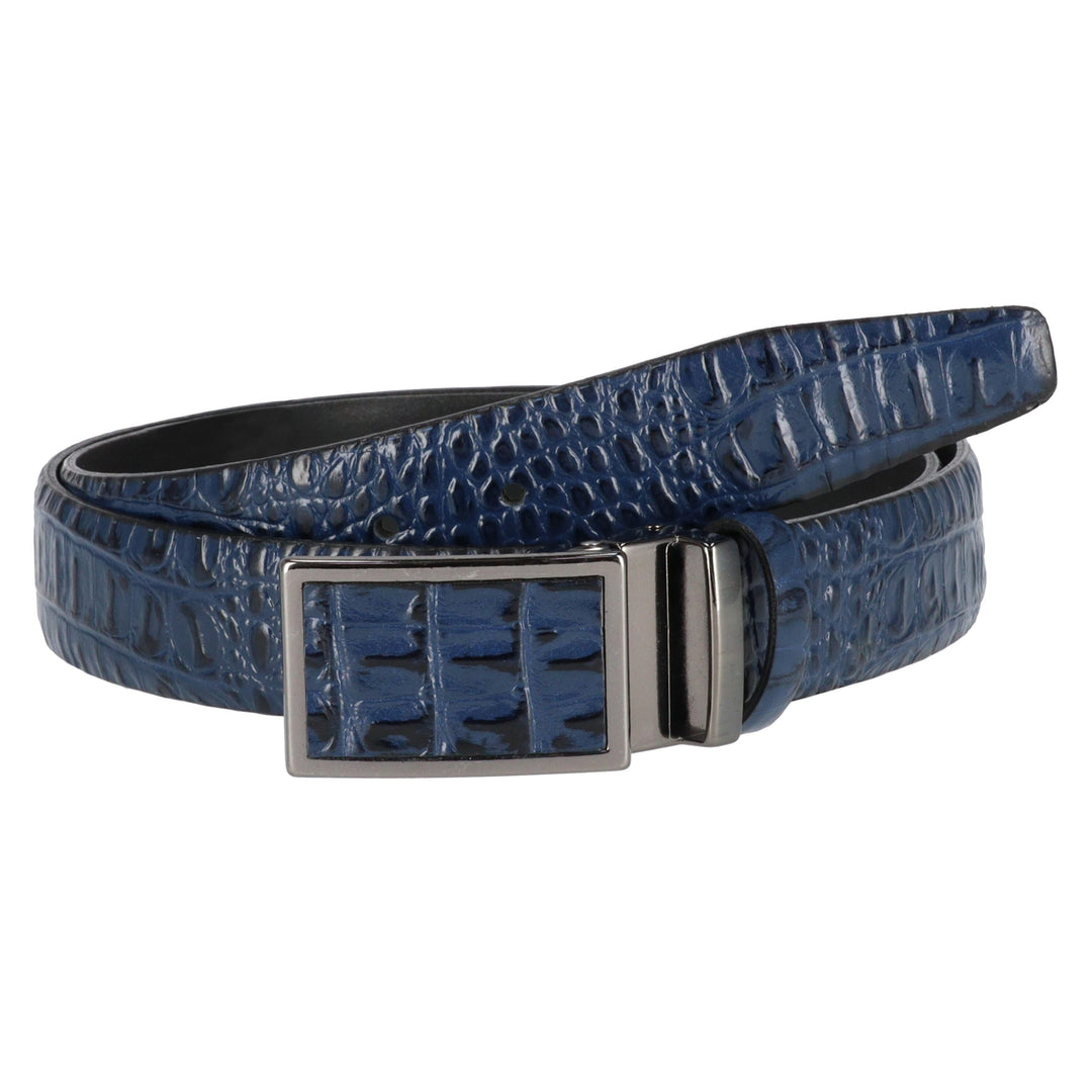 Blue belt with pattern