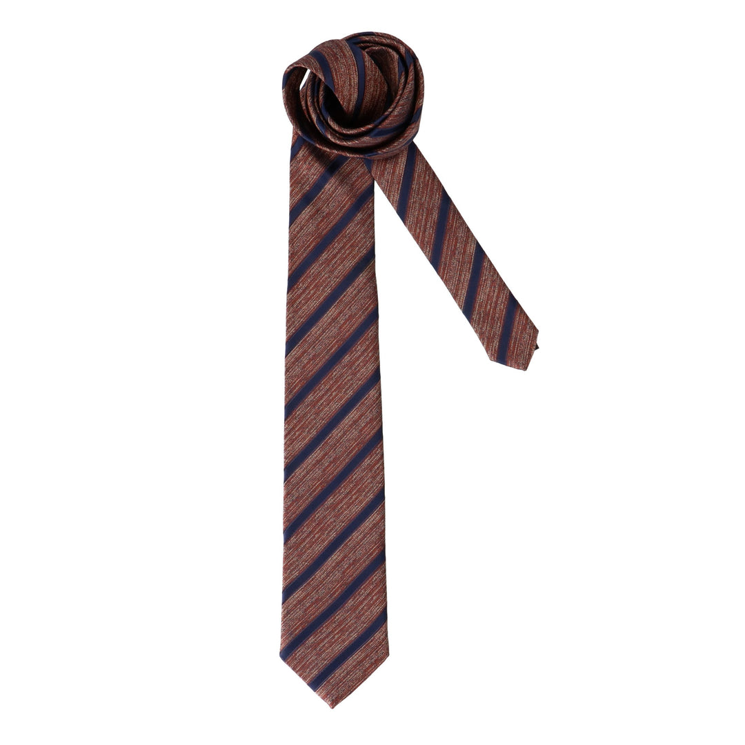 Bronze tie with lines