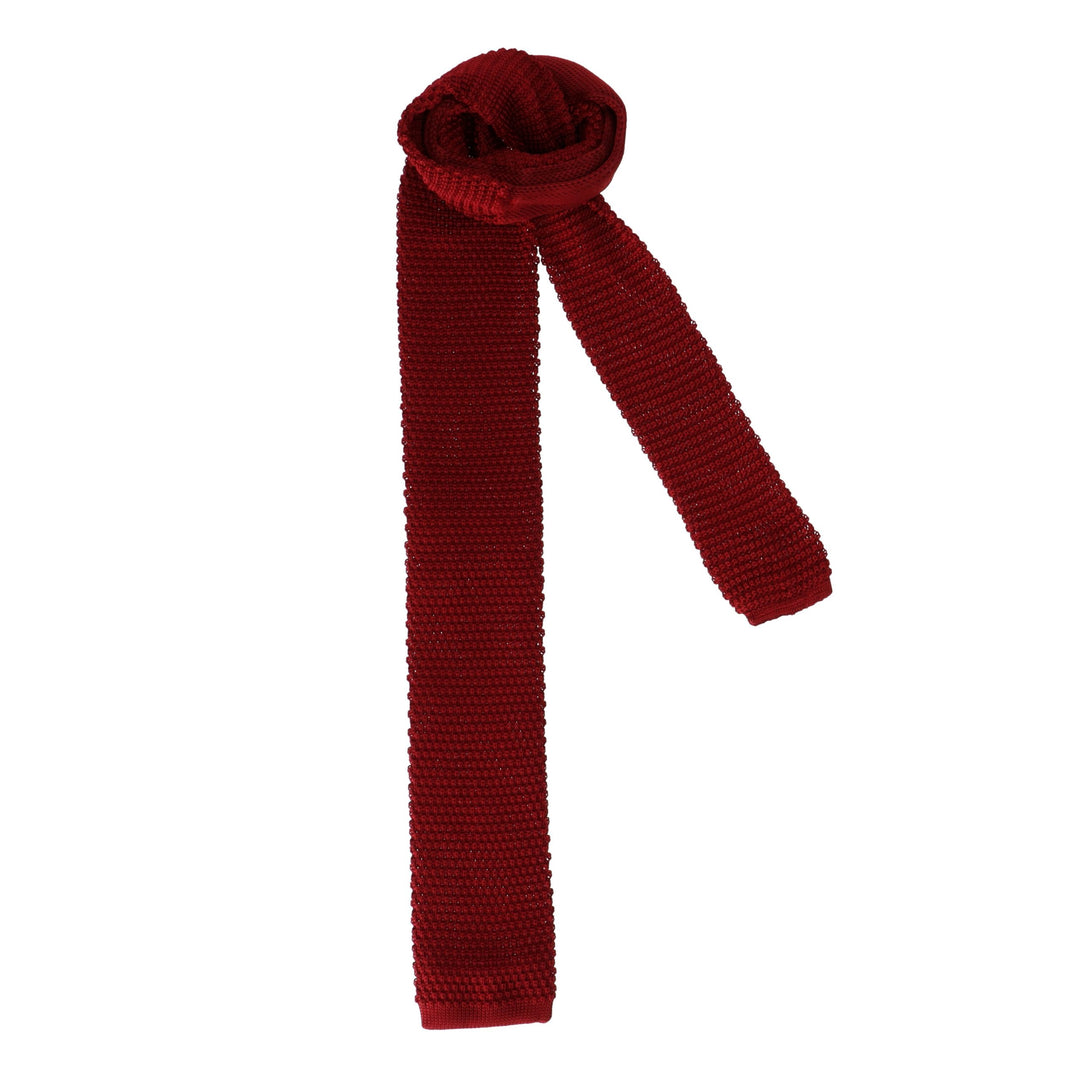 Crocheted red tie