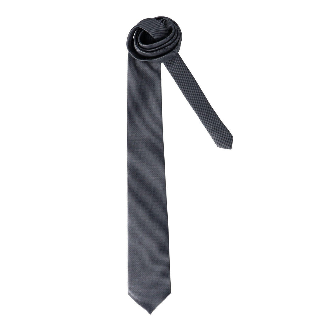 Gray textured tie