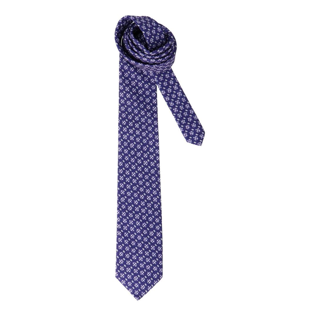 Фиолетовый галстук с узором