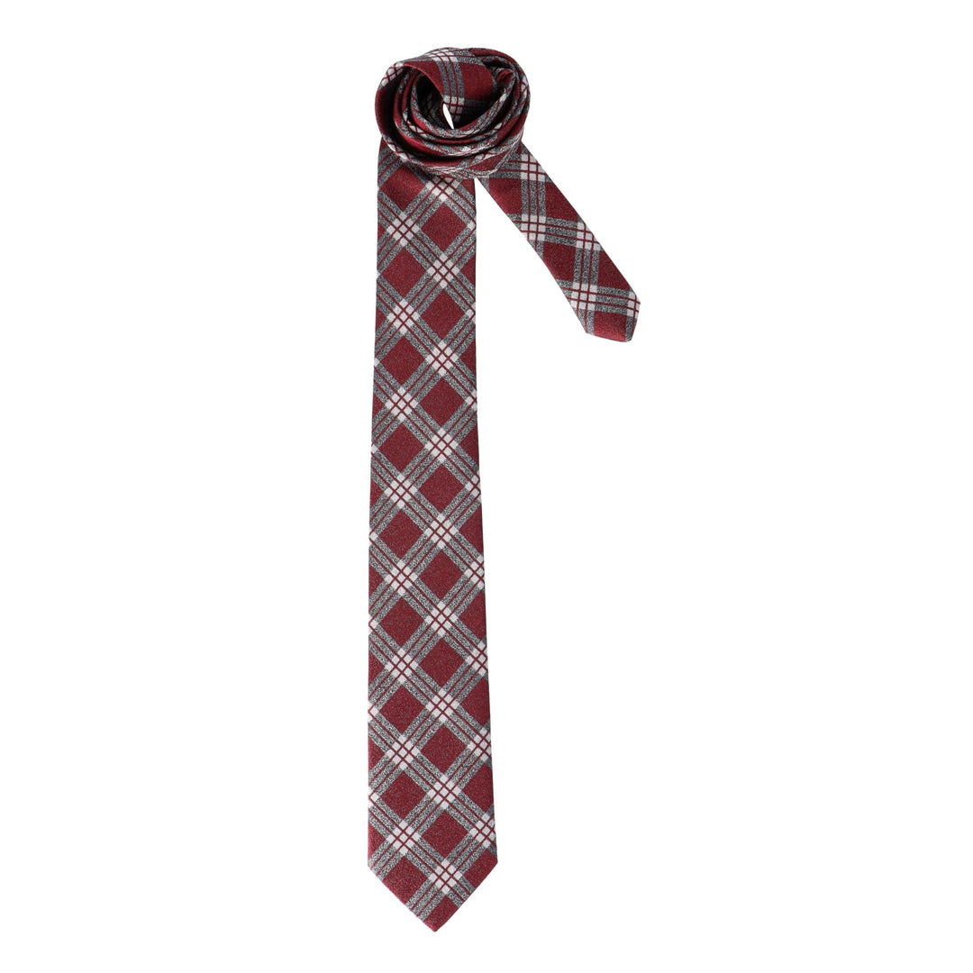 Bordo kaklaraištis su baltu langeliu