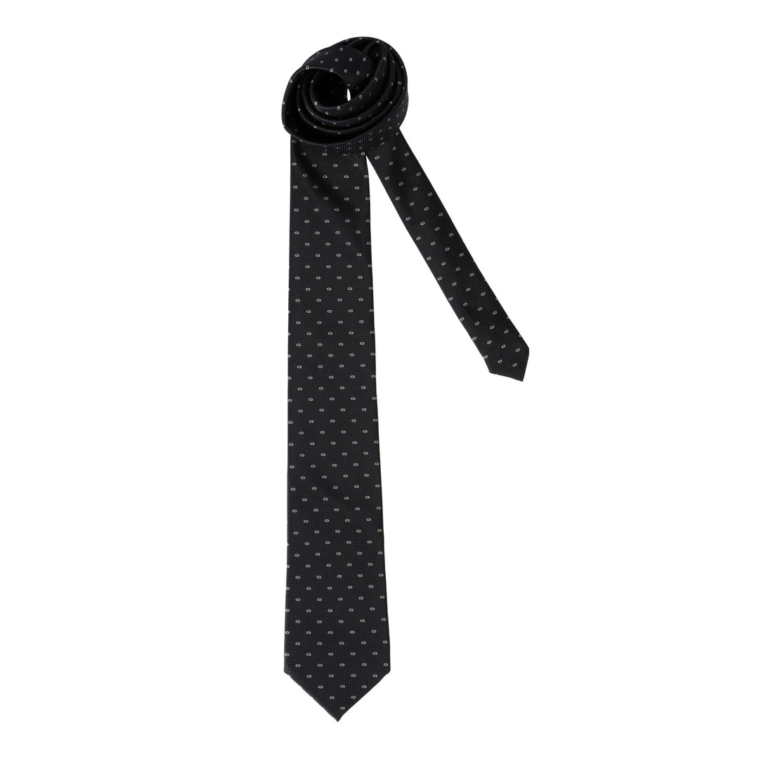 Juodas kaklaraištis su kreminėmis pupelėmis