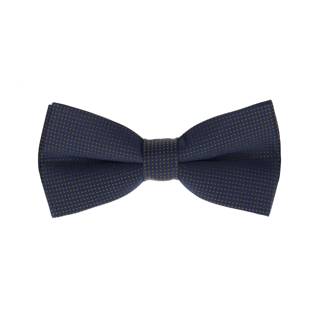 Синий галстук-бабочка с мелкими точками