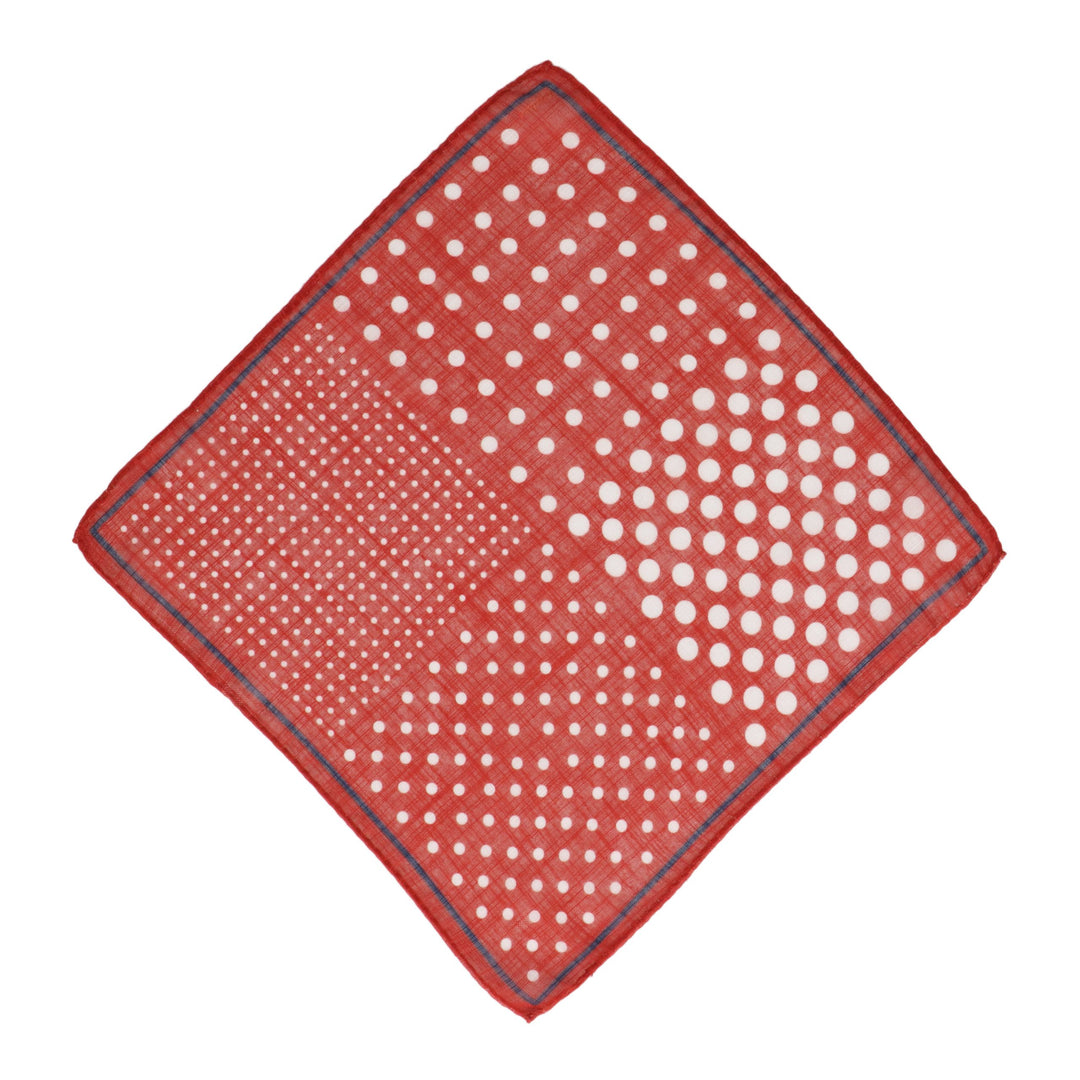 Red napkin with dots