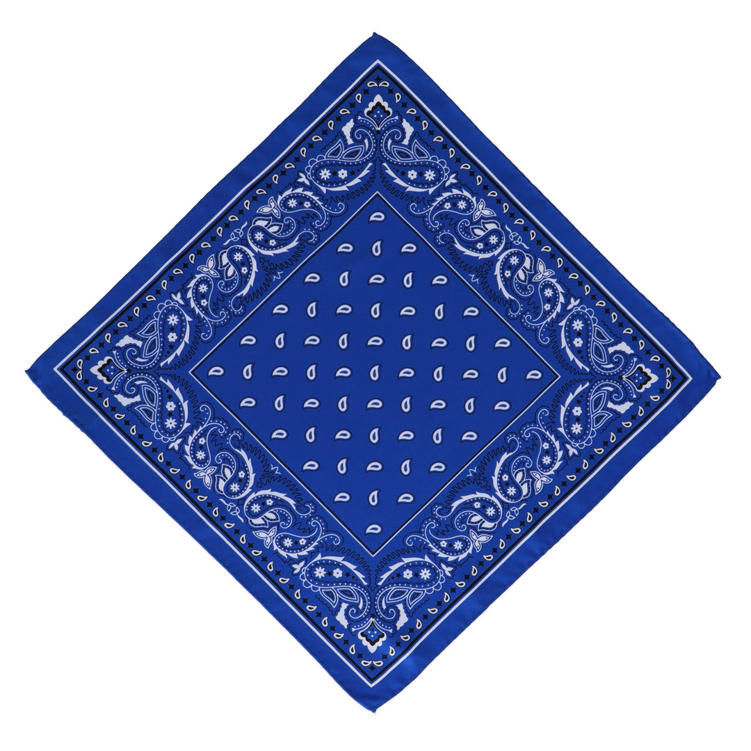 Blue napkin with a pattern
