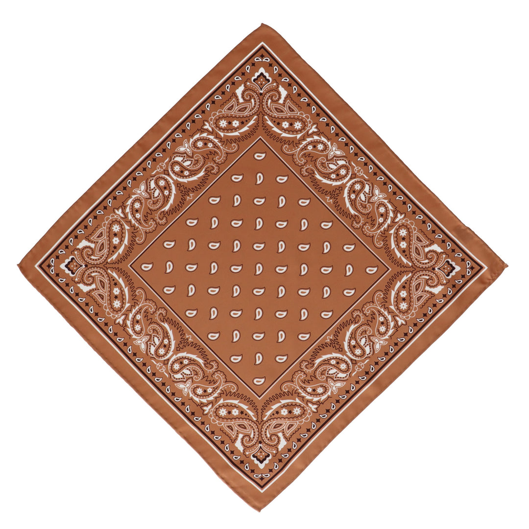 Brown napkin with a pattern