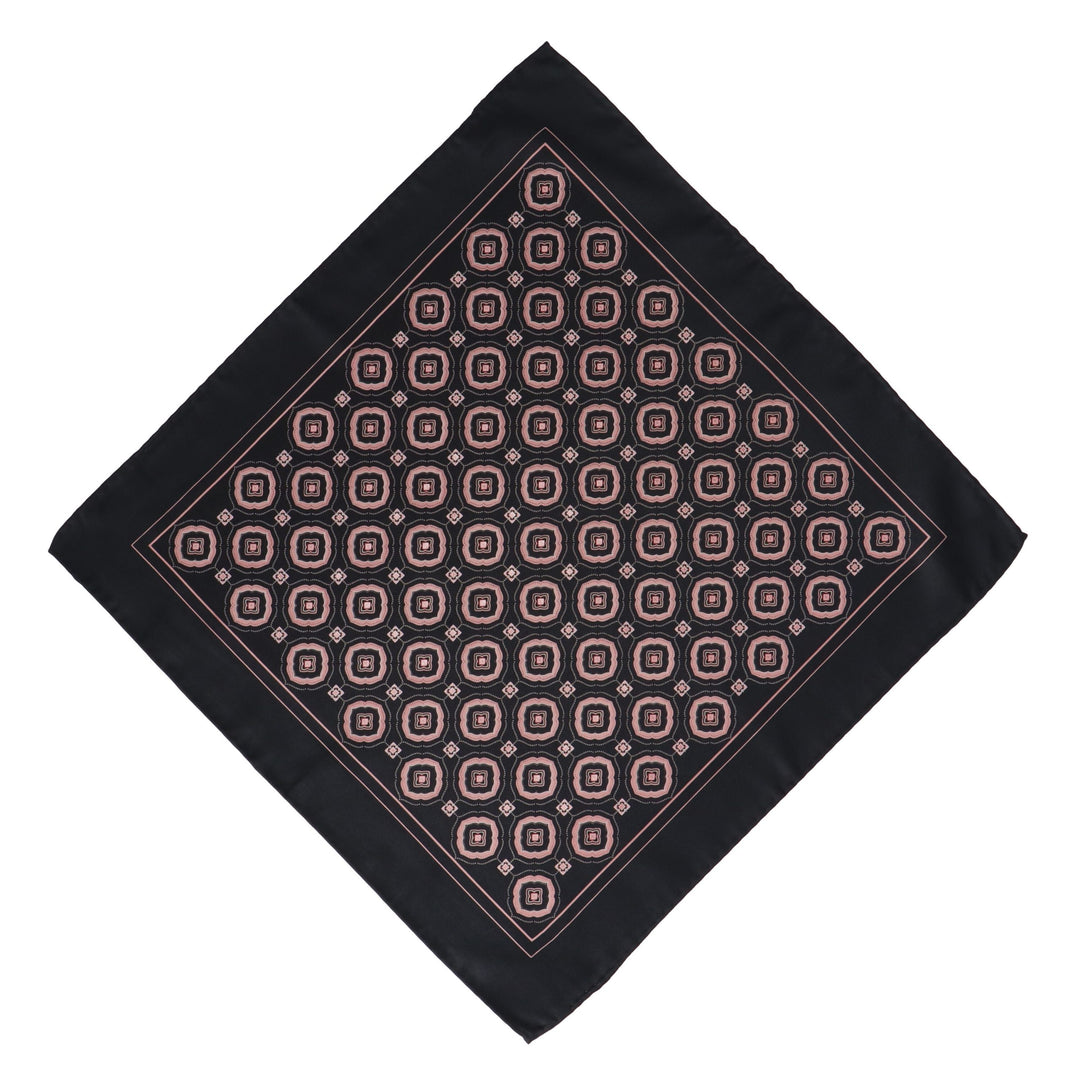 Black napkin with a pattern