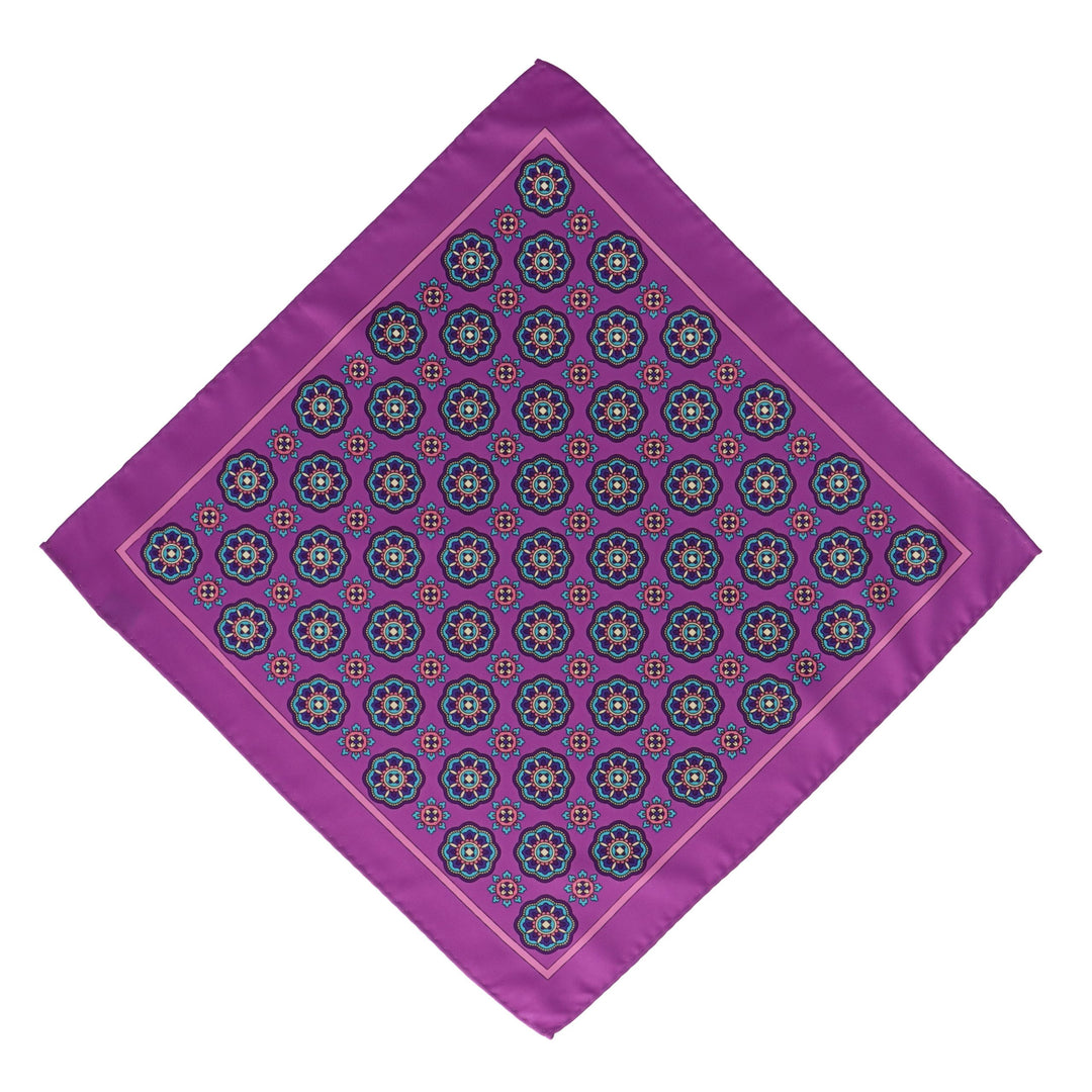 Purple napkin with a pattern