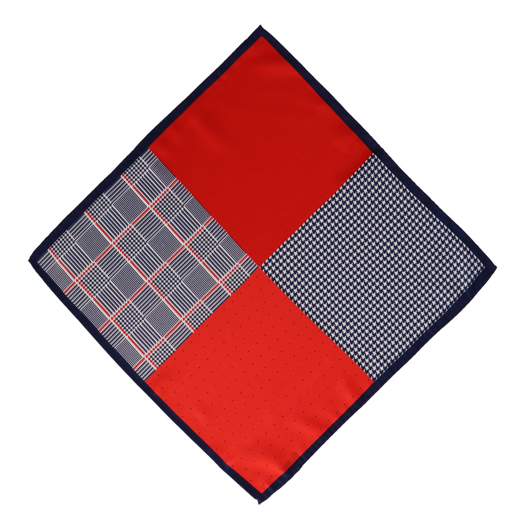 A checkered napkin