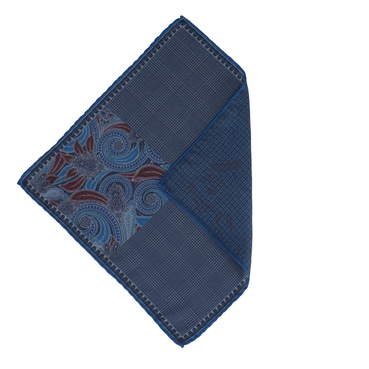 Double-sided mottled blue napkin