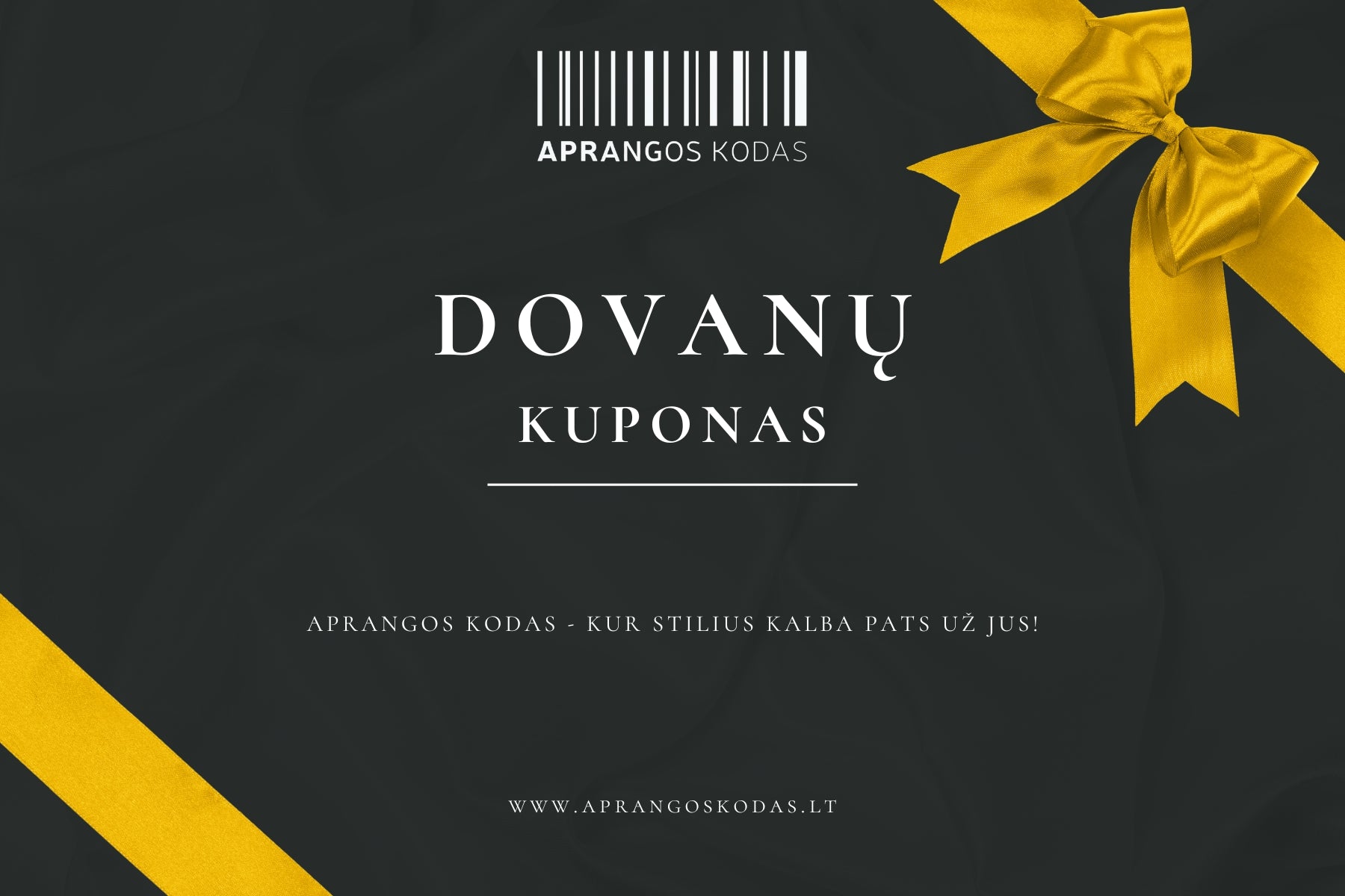 Dovanų Kuponas – Aprangos Kodas